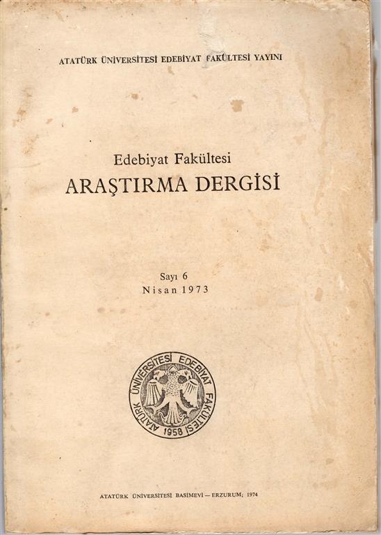 You are currently viewing ATATÜRK ÜN. EDEBİYAT FAK. ARAŞTIRMA DERGİSİ